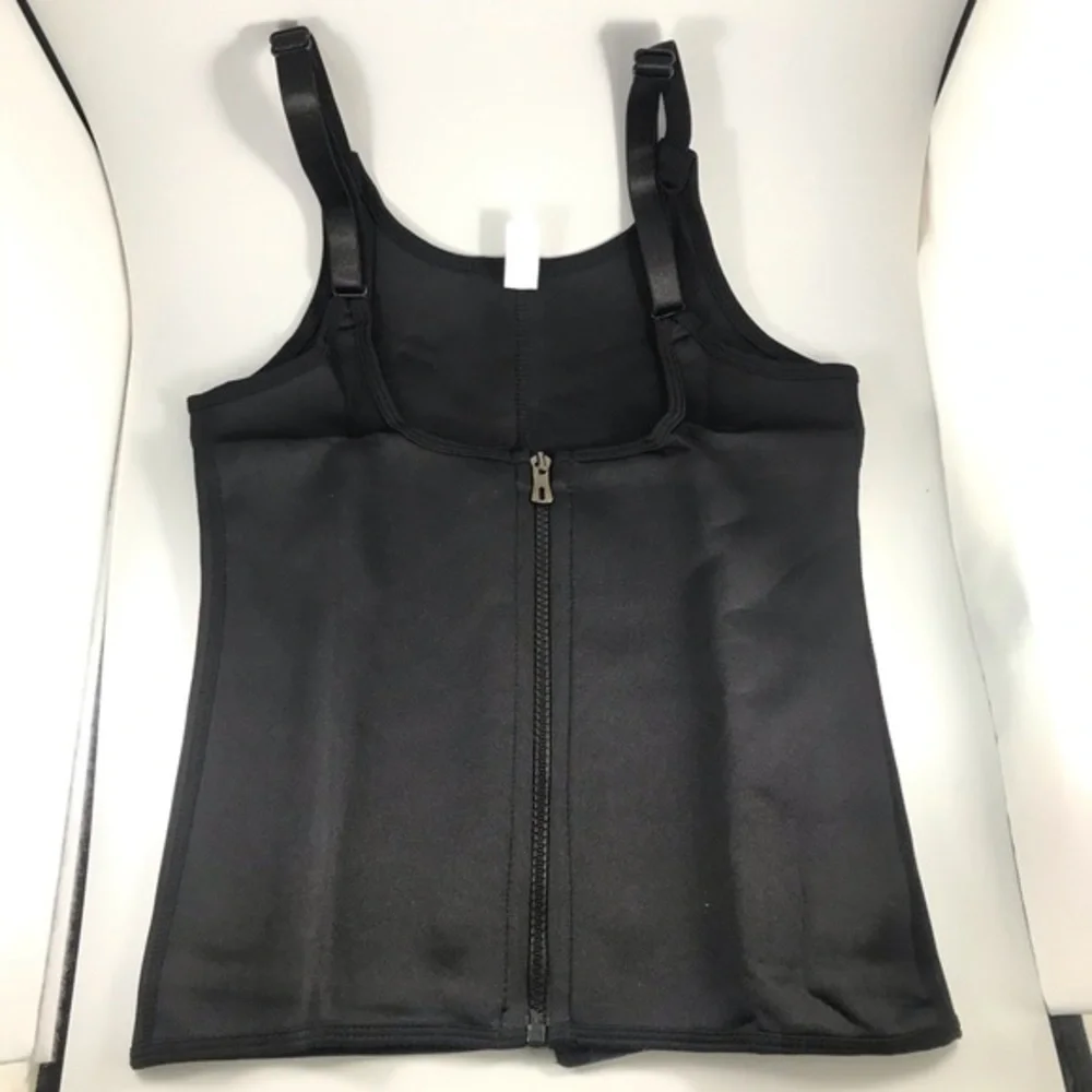 Body shaper waist trainer cincher vest black